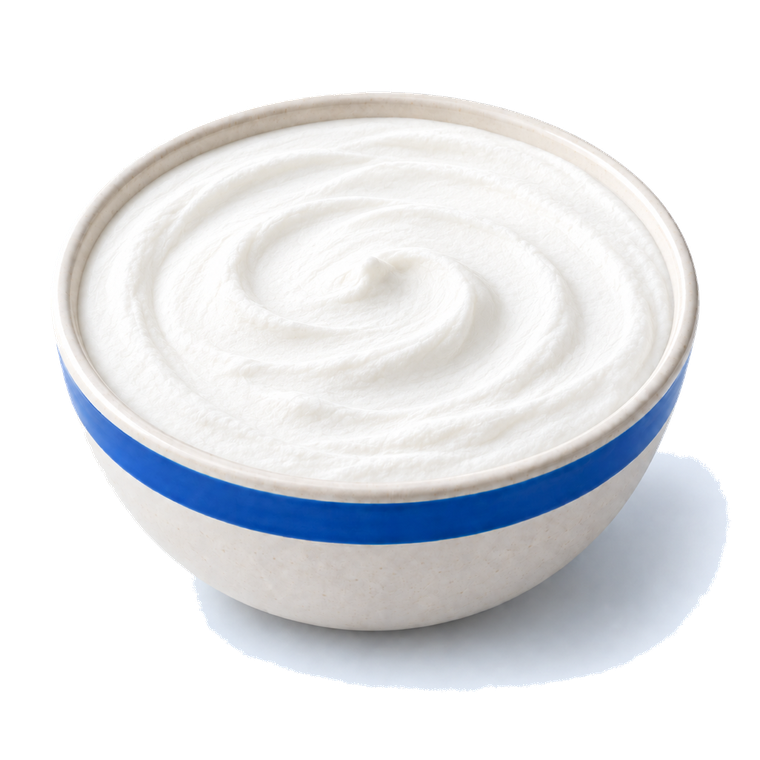A bowl of Greek yoghurt