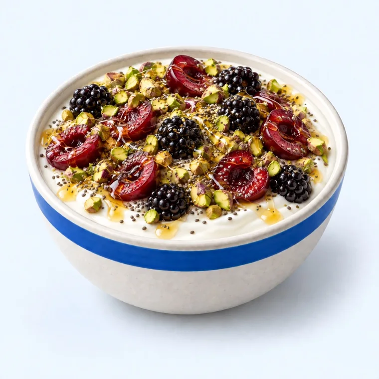 Cherry Pistachio: Red and green, and it tastes better than it reads.