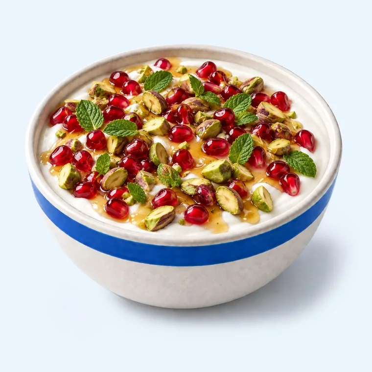 Pomegranate and Mint: The lightest thing in here, and the prettiest.